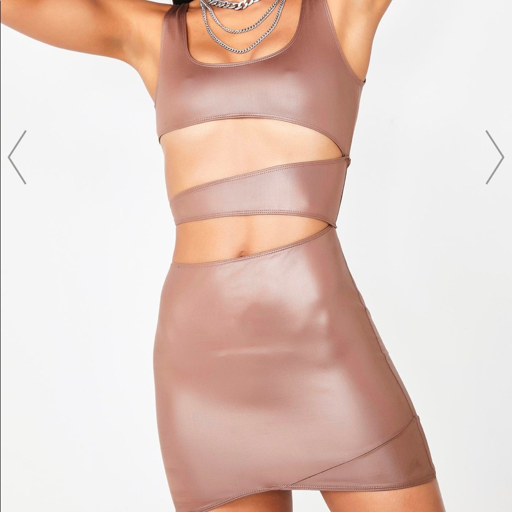 Cut out mini dress